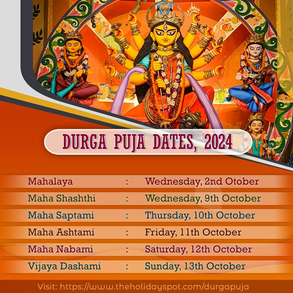 Durga Puja Dates for the year of 2023