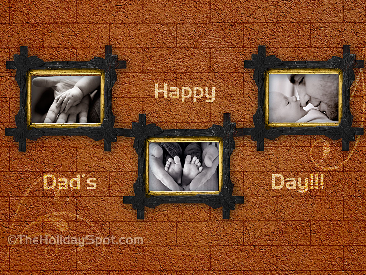 fathers day desktop image showing paternal love