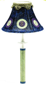 Blue and Green Lamp