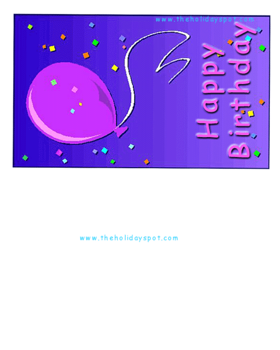 Birthday Cards To Print Out. Birthday Invitations and