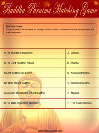 Click here for Color Buddha Purnima Matching Game