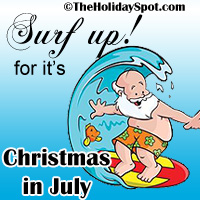 christmas in july card for Facebook
