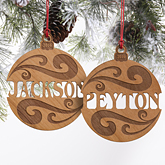 You Name It Personalized Wood Ornament