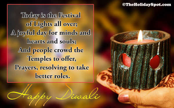 Diwali Poem - Today is the Festival of Lights