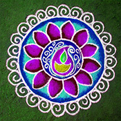 Flower Rangoli design-09