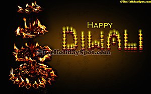 Diwali flames of diyas