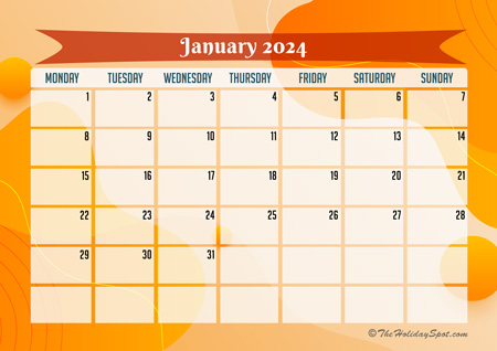 Planner for January 2024