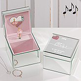 Her Heart Personalized Mirrored Ballerina Musical Jewelry Box