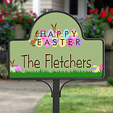 Happy Easter Personalized Yard Stake