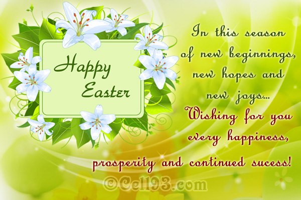 Seasonal Easter greeting card