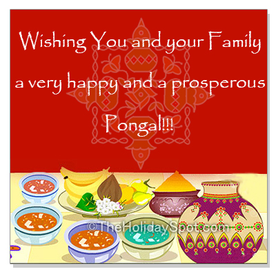 Pongal wishes for happiness and prosperity