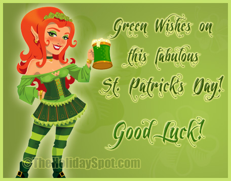 Green wishes on Saint Patrick's day