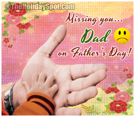 Father's Day Miss You Card