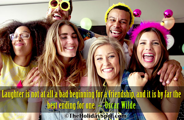 Friendship Day quotes - an ancient quotation about laughter of friends
