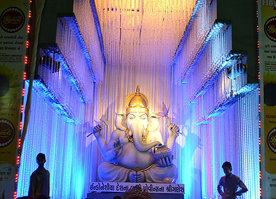 Ganesh puja decoration