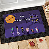 Halloween Character Collection Personalized Doormat