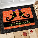 Stop In For A Scare Personalized Doormat