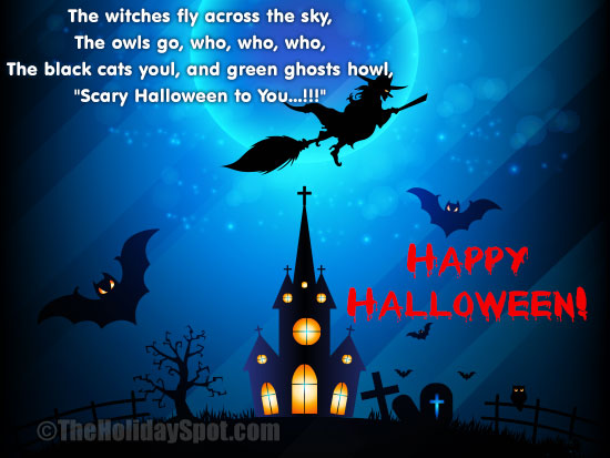 Happy Halloween wishes card for WhatsApp