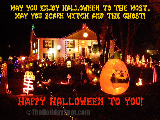 Decorative Halloween Card for whatsapp and facebook