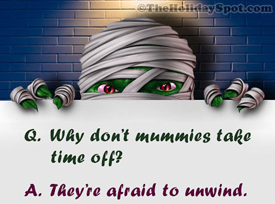 Mummies joke for Halloween