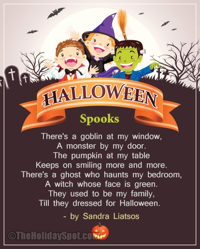 Halloween Poem card for WhatsApp