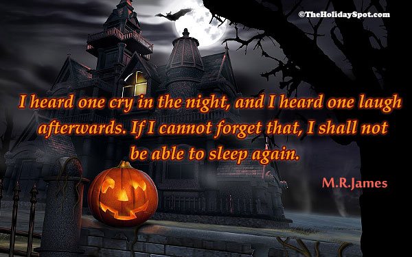 Spooky halloween quote for whatsapp and facebook