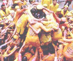 Holi celebration in Western India