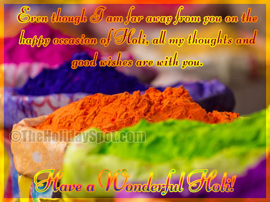Miss You card for Holi