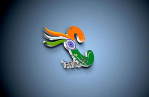 Alphabet C for Indian Independence Day