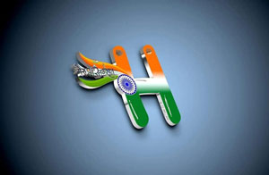 Alphabet H for Indian Independence Day