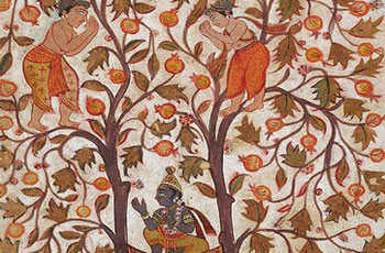 Krishna's Miraculous Encounter with the Yamala-Arjuna Trees