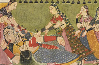 Lord Krishna and Witch Putana