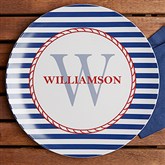 Anchors Aweigh! Personalized Melamine Plate