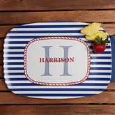 Anchors Aweigh! Personalized Melamine Platter