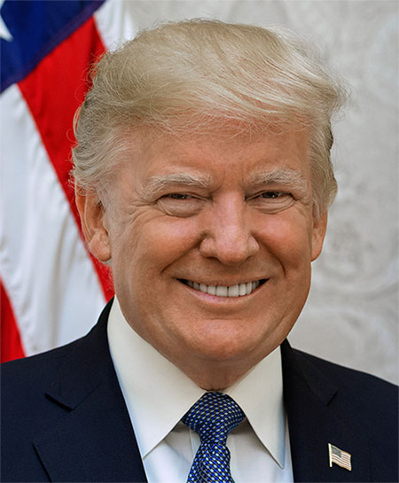 US President Donald J Trump