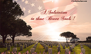 A desktop illustration of a salutation to those brave souls on Memorial Day.
