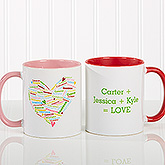 Her Heart of Love Personalized Coffee Mug 