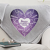 We Love You To Pieces Personalized Sweatshirt Blanket