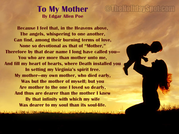 Mother's Day Poem - To My Mother