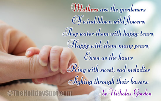 Mothers are the gardeners - a wonderful Mother's Day poem