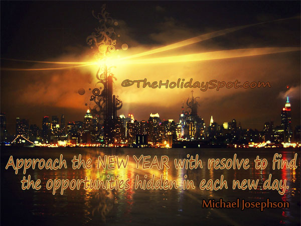 New Year Quote - Opportunities hidden in each new day