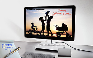 HD desktop illustration of parents' day.
