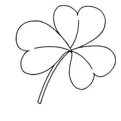 Cut out the shamrock and color