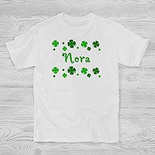 Lucky Clover Personalized St. Patrick's Day Kids Shirts