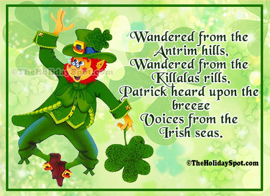 St. Patrick's Day Quotes on voices from the Irish seas