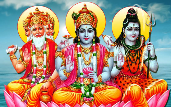 Brahma Vishnu and Maheshwara