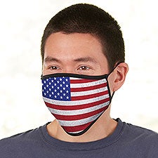 American Flag Personalized Adult Face Mask