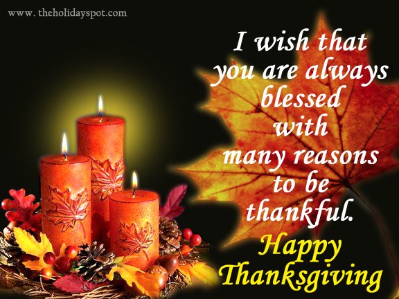 You are always blessed with many reasons to be thankful