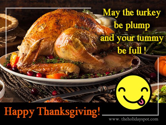 Turkey roast image with Thanksgiving wishes for whatsapp and facebook