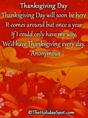 Poem card - Thanksgiving Day